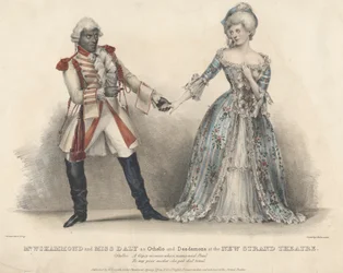Il signor W. J. Hammond e la signorina Daly come Otello e Desdemona al New Strand Theatre