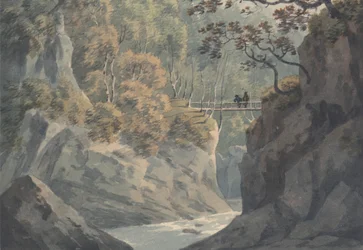 Ponte Alpino e Paesaggio Boschivo vicino a Pistil y Maw