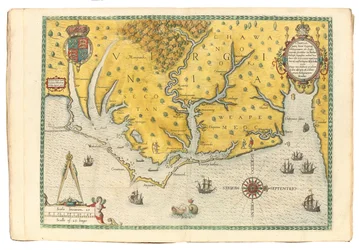 Mappa della Virginia che mostra l