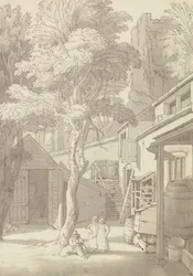 Il Cortile della Casa del Sig. Bank, Northernhay, Exeter