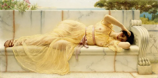 Ragazza in drappeggio giallo, 1901
