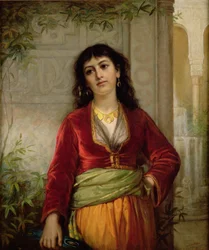 Il compagno indesiderato (Scena di strada al Cairo), c.1872-73
