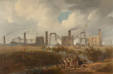 Una vista del Murton Colliery vicino a Seaham, County Durham