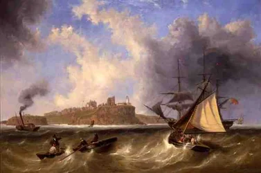 Vista sul mare di Tynemouth Haven