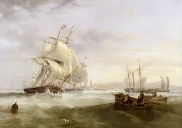 Navi al largo di Hartlepool