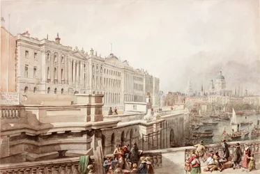 Somerset House e St. Paul dal ponte di Waterloo