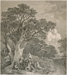 Zingari in un bosco, dopo Thomas Gainsborough