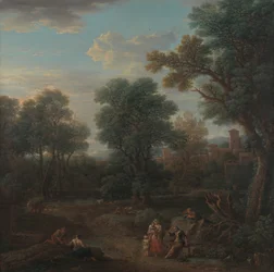 Paesaggio classico: mattina