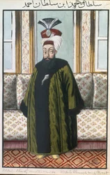 Abdul Hamid I (1725-89) Sultano dal 1774 al 1789, tratto da "Una serie di ritratti degli imperatori di Turchia"