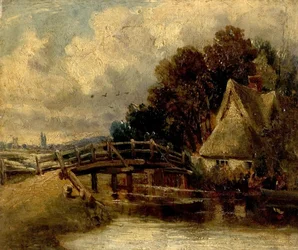 Sul fiume Stour vicino a East Bergholt, Suffolk