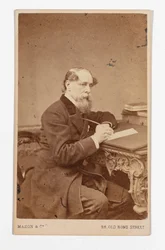 Carte-de-visite di Charles Dickens, di John & Charles Watkins