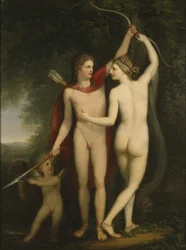 Venere, Adone e Cupido