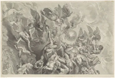 Caduta dei dannati (pannello superiore)