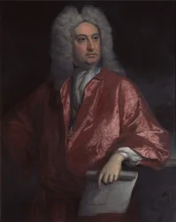 Sir John Vanbrugh (1664-1726), Clarenceux King of Arms (olio su tela)