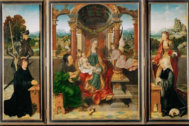 Altare (pittura su legno di quercia)