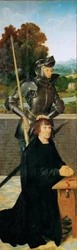 San Giorgio e il donatore (Altare alato, pannello sinistro)