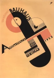 Pubblicità della mostra Bauhaus a Weimar