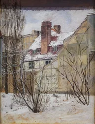 Parte del giardino di Thyberg a Dronningens Tværgade, studio invernale