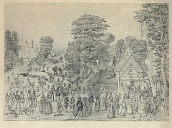 Una festa di nozze a Bermondsey, 1590, 1920