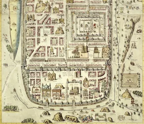 Mappa di Gerusalemme e dintorni, da 