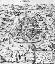 Mappa del Messico, illustrazione da 