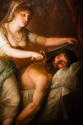 Giuditta e Oloferne, particolare, 1790-1800 circa (olio su tela)
