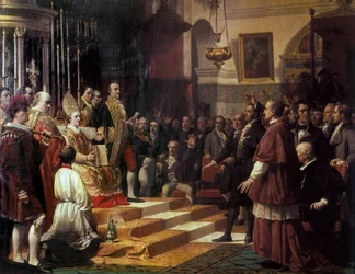Il giuramento delle Cortes di Cadice nel 1810
