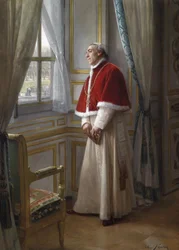 Un cardinale che aspetta alla finestra