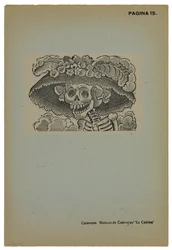 Calavera de la Catrina, c.1910, stampato 1943