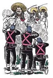 La Rivoluzione Messicana (1910-1920): la lotta dei federali contro le truppe rivoluzionarie di Emiliano Zapata (Emiliano Zapata Salazar noto come El Caudillo del Sur)