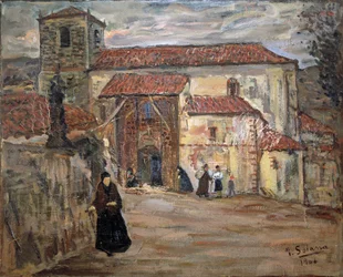 Chiesa del villaggio, 1906 (pittura a olio)