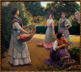 Fioristi nel Parco di Maria Luisa