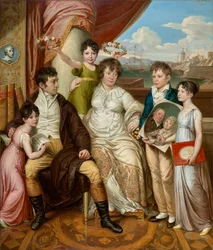 La famiglia del grossista Johann Christian Edler von Bruchmann