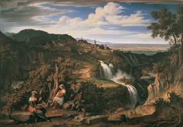 Le cascate di Tivoli vicino a Roma