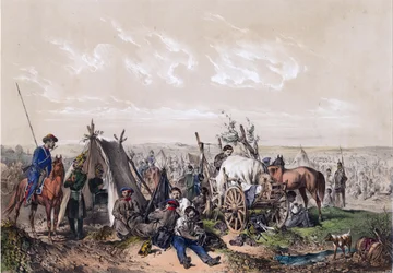 Una scena della guerra d