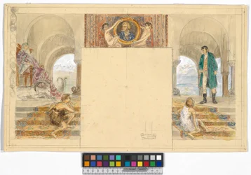 Re delle Alpi e misantropo (bozzetto per il ciclo su Ferdinand Raimund "Re delle Alpi e misantropo" al castello di Kogl, Attergau)