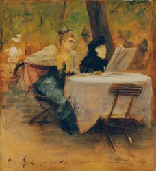 Al ristorante del giardino