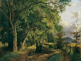 Sentiero sul Mariahilfberg vicino a Gutenstein