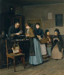 Sorelle della lotteria, 1888 circa (olio su tavola)