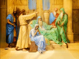 Giuseppe interpreta i sogni del faraone