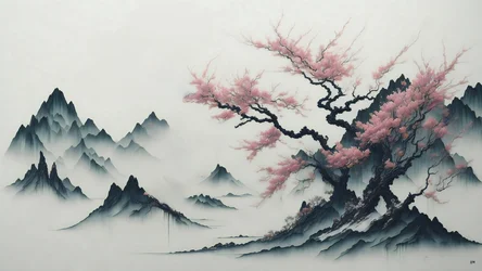 Albero di ciliegio in fiore