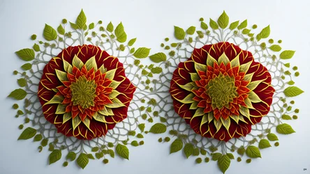 mandala: elementi di fiore di ibisco_01