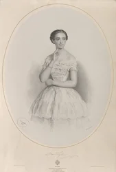 Ritratto della ballerina Marie Taglioni, 1853