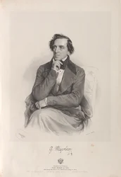 Ritratto del compositore Giacomo Meyerbeer 1791-1864, 1847