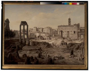 Veduta del Foro a Roma