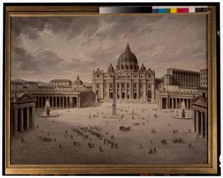 Piazza San Pietro e una vista del Foro a Roma