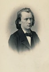 Ritratto del compositore Johannes Brahms 1833-1897