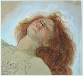 Schizzo per la testa di Leda