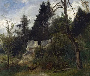 Paesaggio con rovina