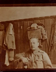 Album "Meine weltkriegs - Erinnerungen South-West Front (Carinzia, Italia, Trentino-Alto Adige) 31/03/1915-12/11/1918 - Josef Zohles Wien": ritratto di soldato